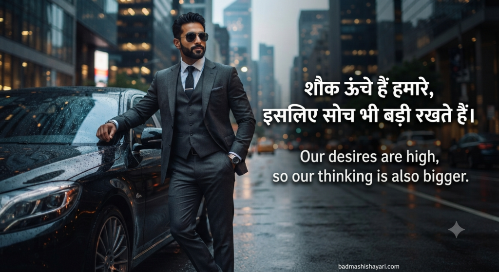 Royal Attitude Badmashi Shayari for WhatsApp Status