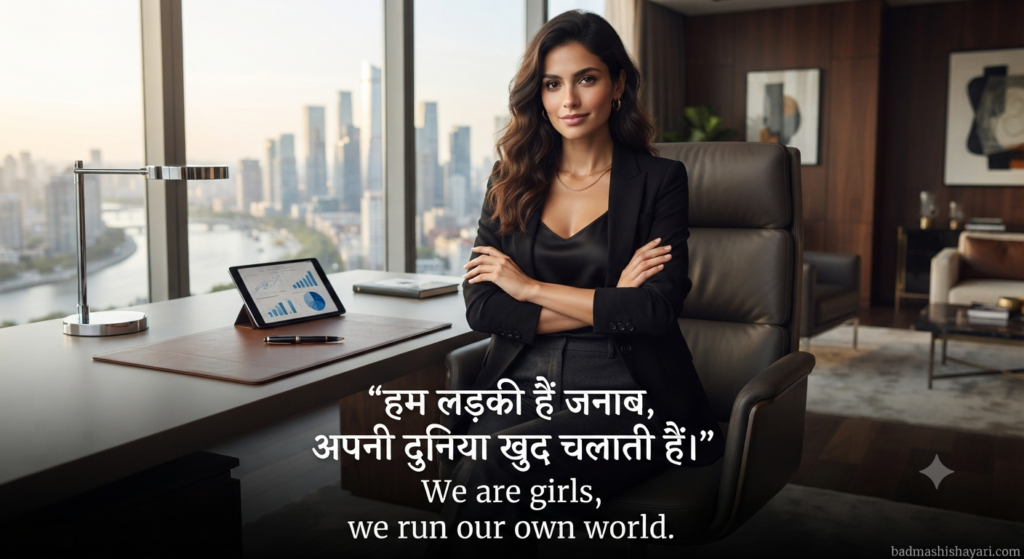Stylish Girls Attitude Badmashi Shayari